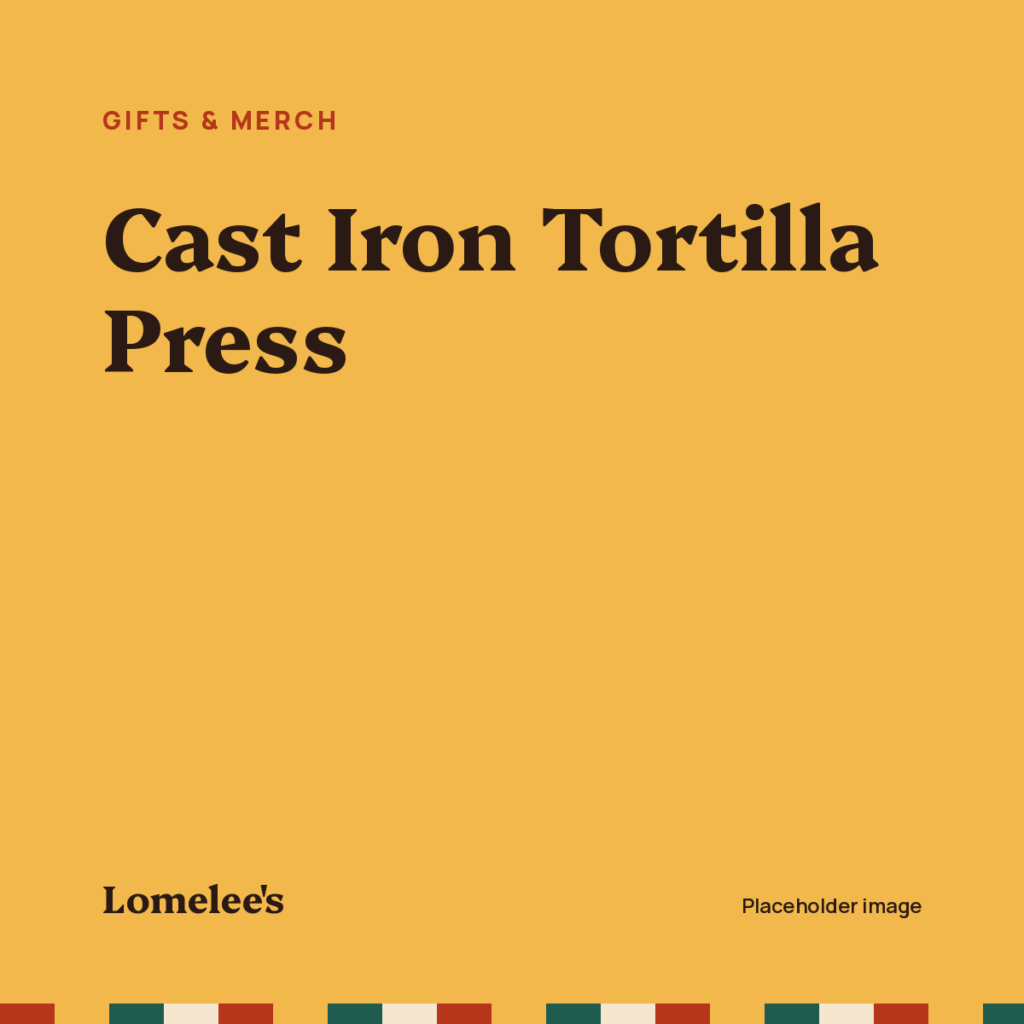 Placeholder image: Cast Iron Tortilla Press